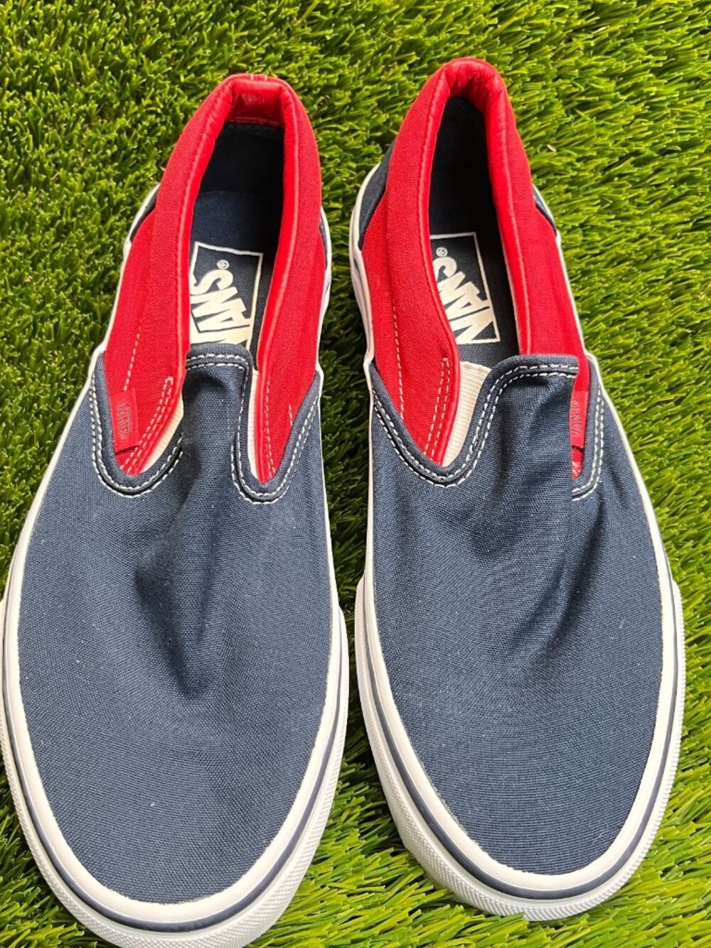 Vans Noah x OG Classic Slip-On Womens Size 8.5 Blue Red Athletic Shoes Sneakers - Picture 5 of 10